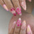 Blumeninspiriertes elegantes Press-On-Nagelset Brehn