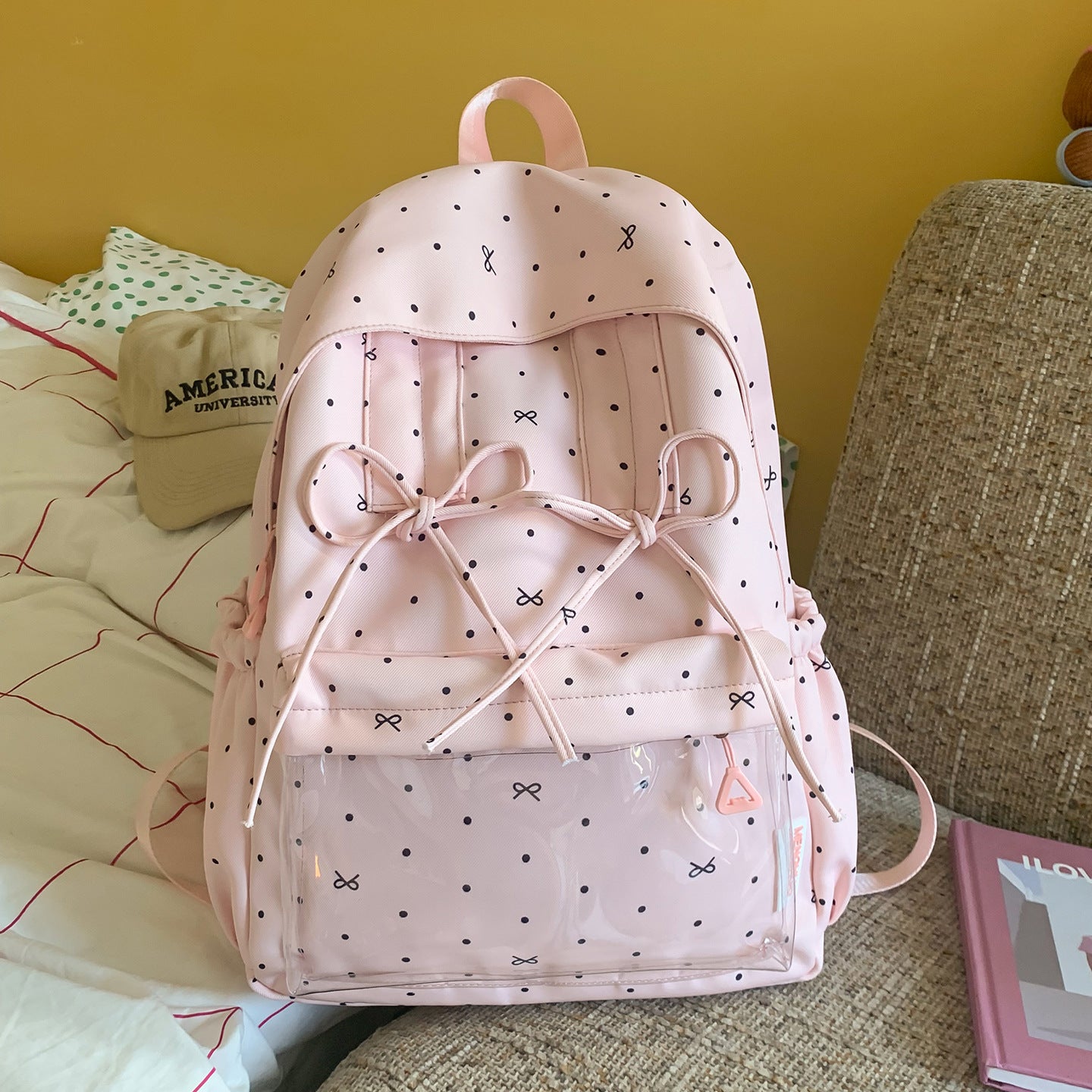 Stylischer gepunkteter Rucksack Brehn
