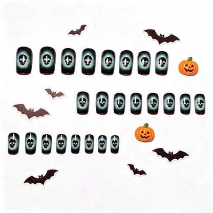 Dekorative Totenkopf Nagelkunst Brehn