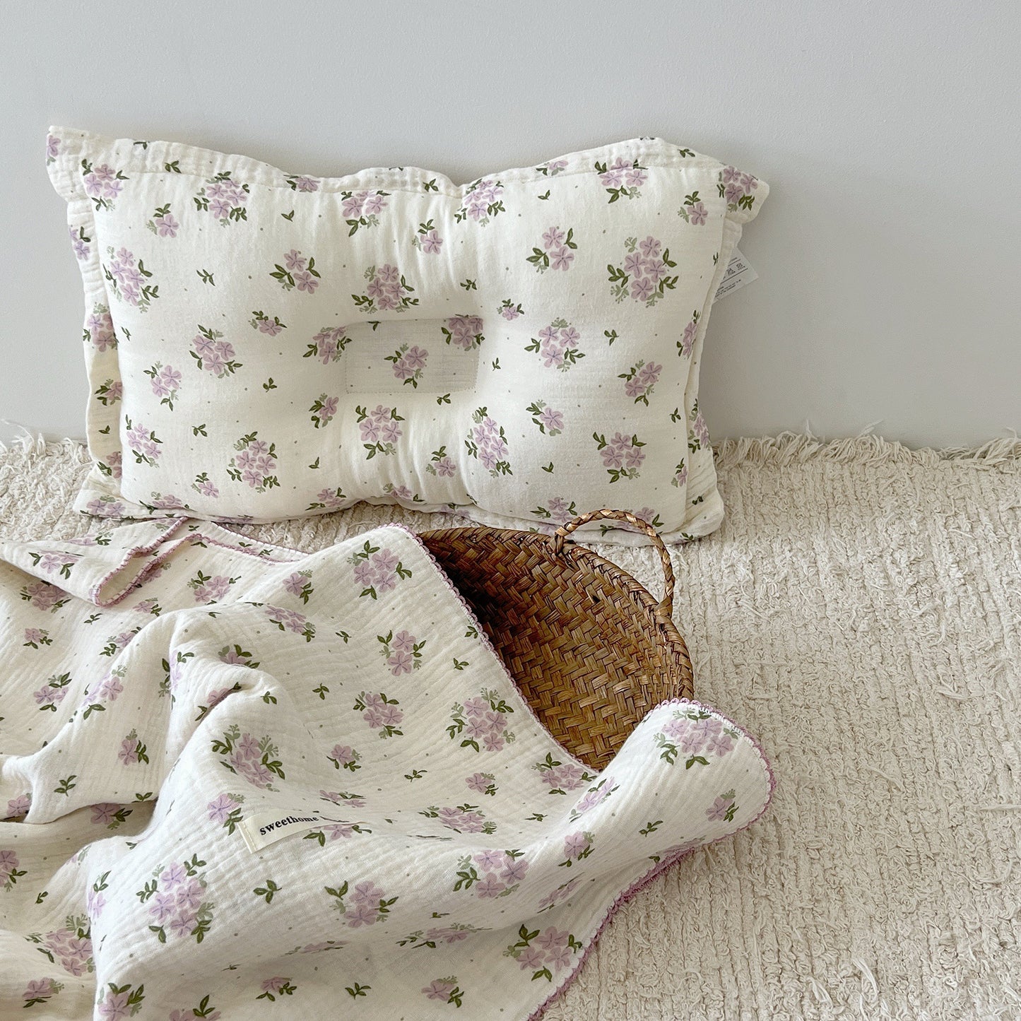 Damen Kuschelige Decke mit floralem Design Brehn