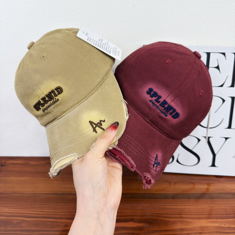 Damen Distressed Graphic Baseball Cap Brehn