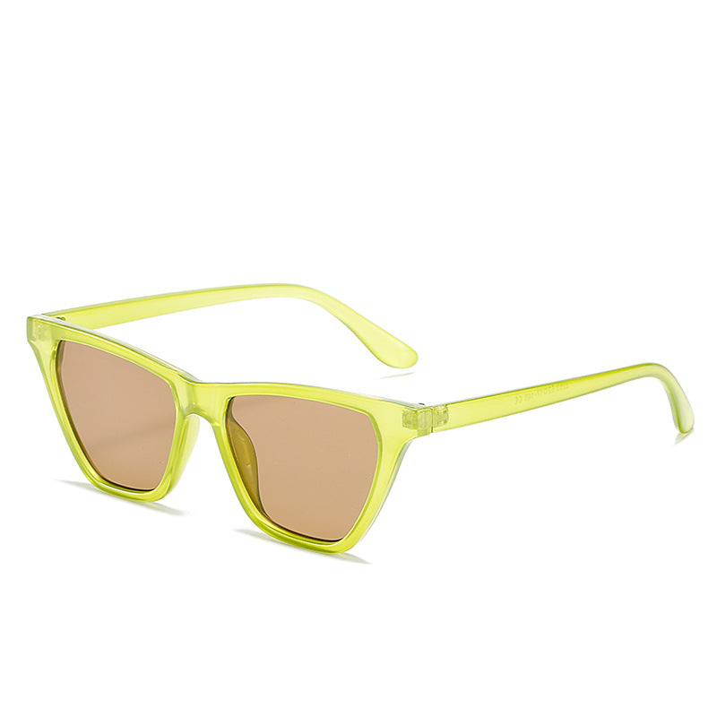 Damen Cat-Eye Sonnenbrille mit innovativem transparentem Rahmen Brehn