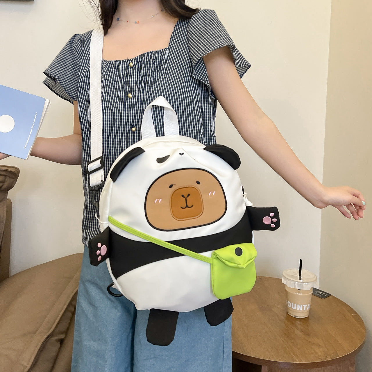 Plüsch-Rucksack mit Lustigem Bärenmotiv Brehn
