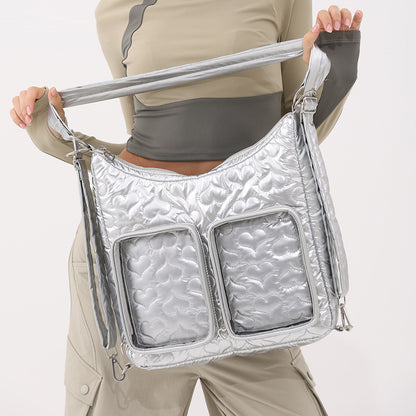 Gestepptes Herzmuster-Handtasche