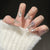 Luxus mit Rhinestones verzierten Nagelkunstverlängerungen Brehn