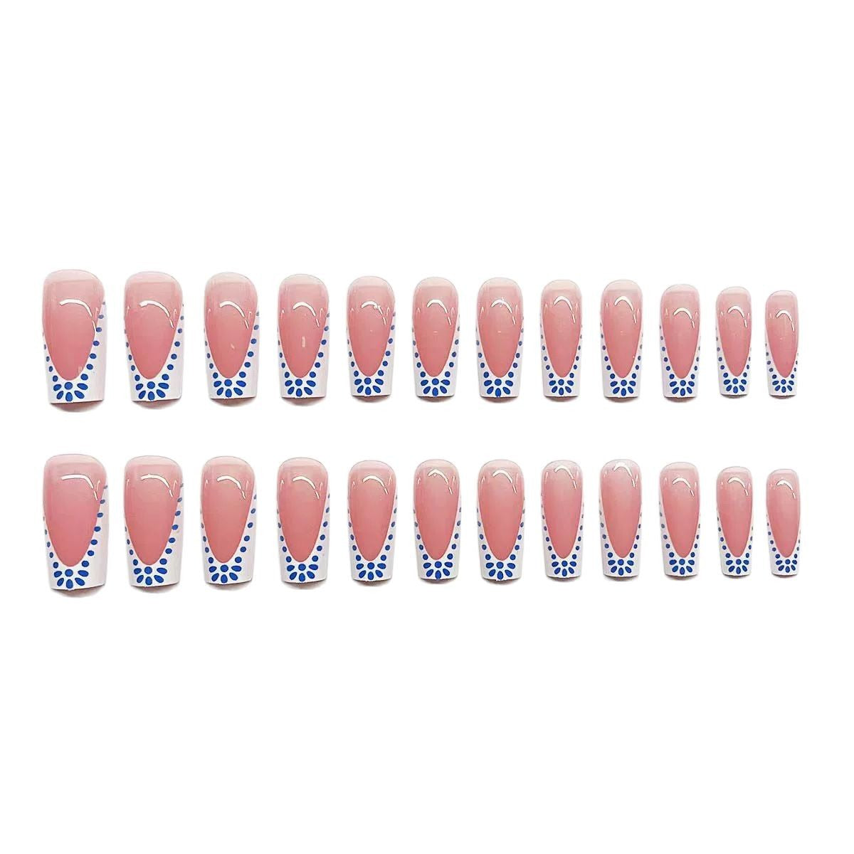 Künstlerisches französisches Spitzen-Nageldesign Brehn