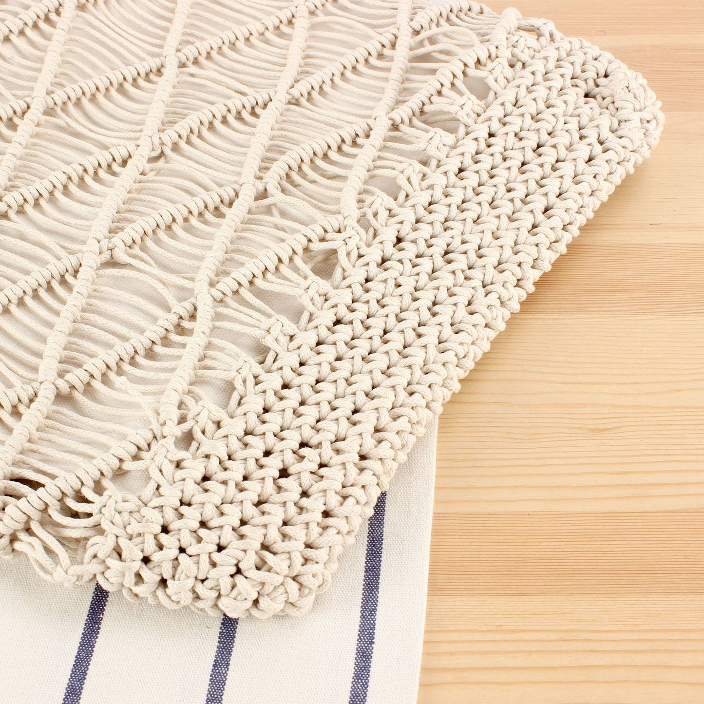 Makramee Tragetasche mit Eleganten Details Brehn