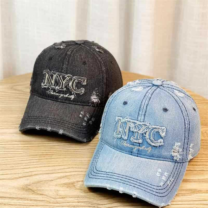 Damen Destroyed Mode Baseball Cap Brehn