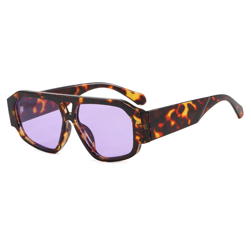 Damen Sonnenbrille mit auffälligem Octagon-Design und UV-Schutz Brehn