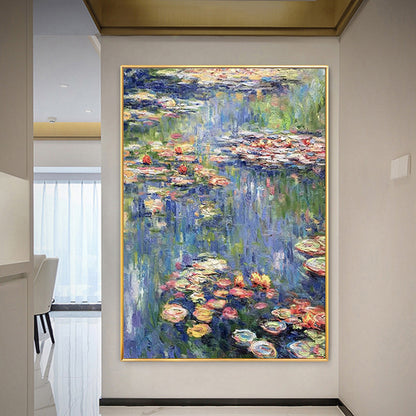 Impressionistische Seerosen Leinwandkunst