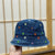 Bestickter Blumen Bucket Hat
