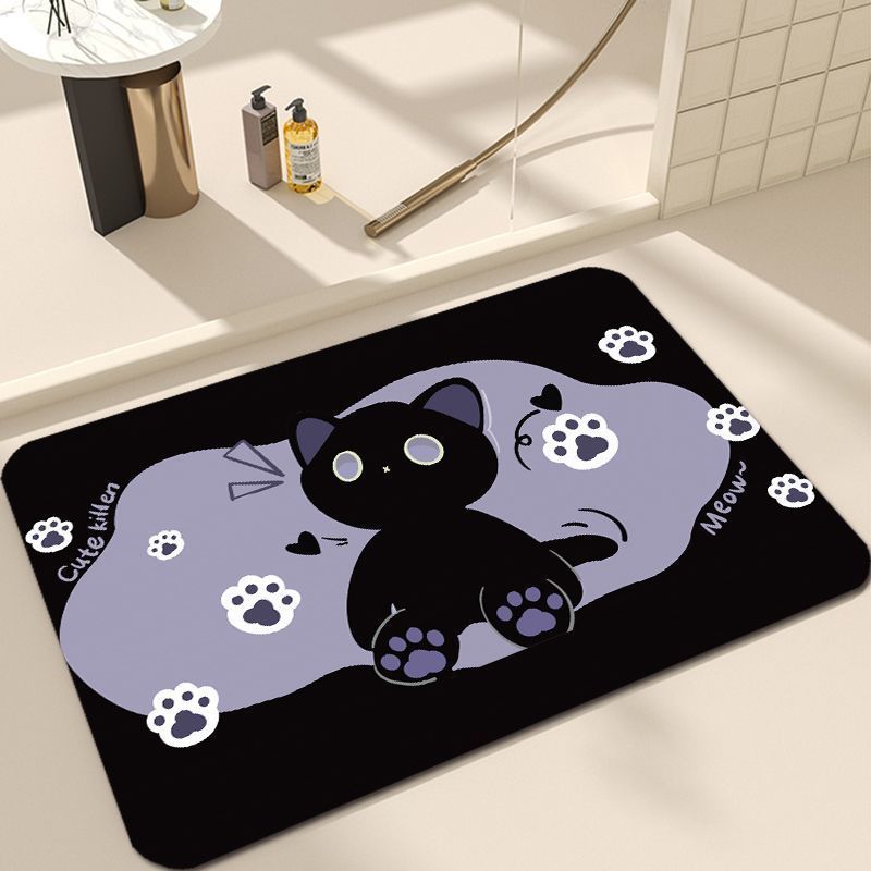 Süßes Katzen-Design Badezimmermatte Brehn