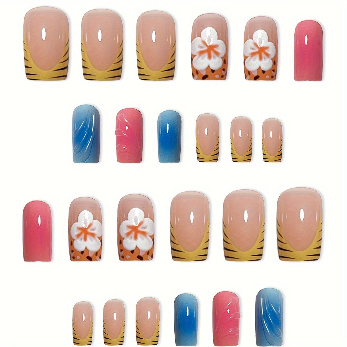 Künstlerisches Acrylnagelkunstdesign Brehn
