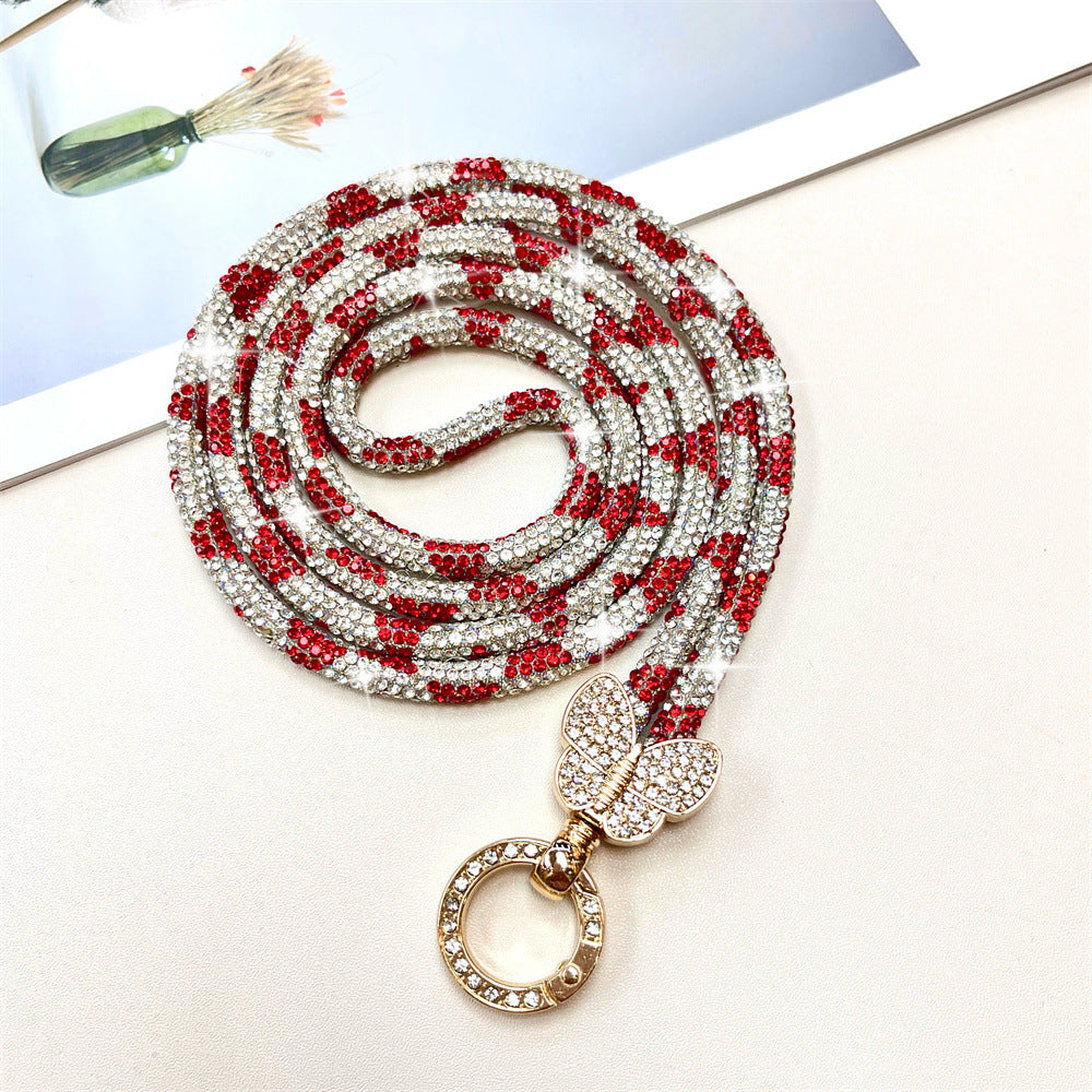 Rhinestone-besetzte Telefon-Lanyard Brehn