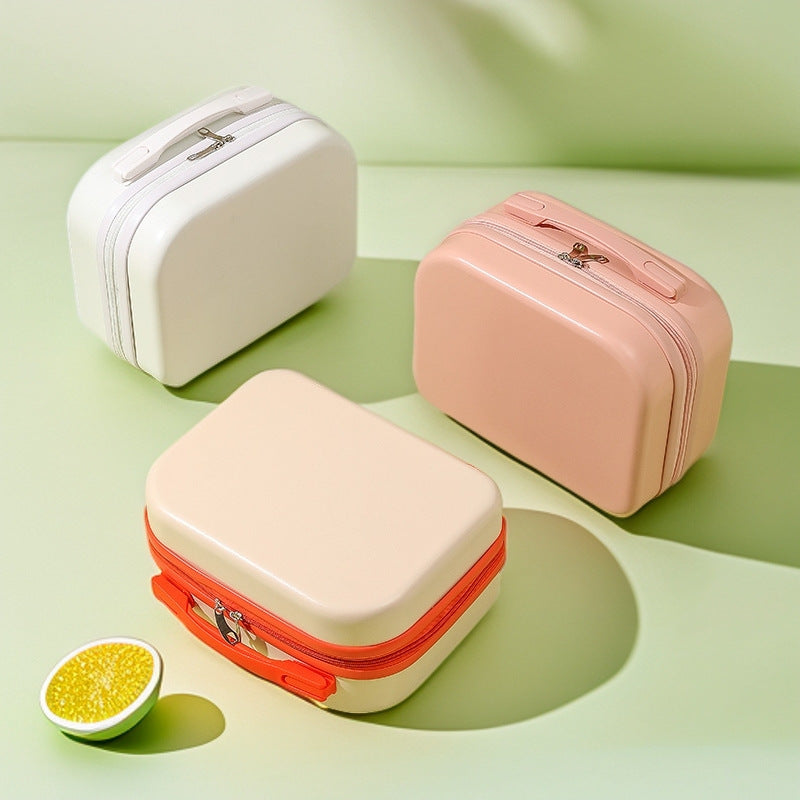Hartschalen-Reise-Beauty-Case mit geformtem Griff und doppelt zip-verschluss Brehn