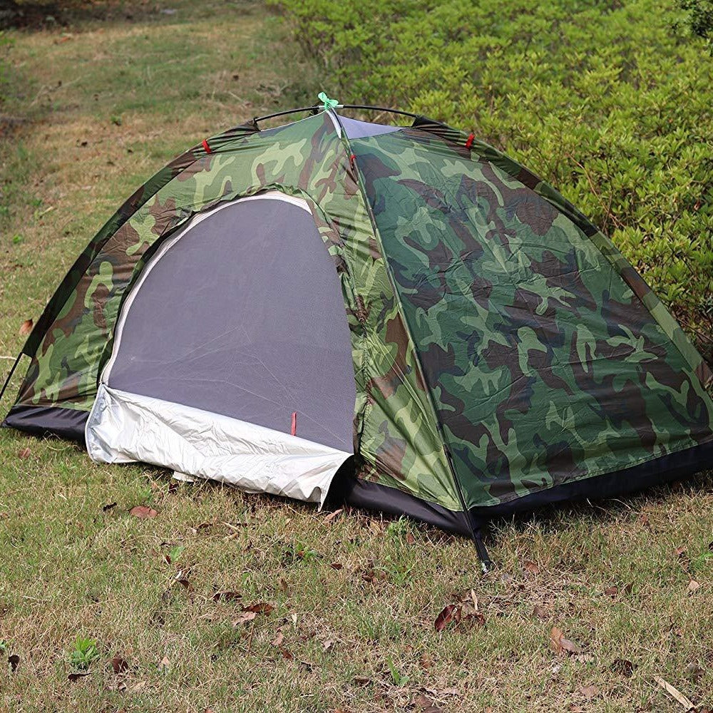 Unisex Tragbares Campingzelt mit Camouflage-Muster Brehn