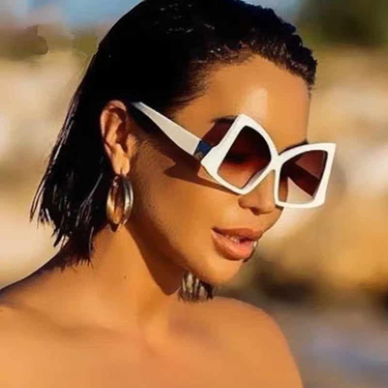 Damen oversized Sonnenbrille mit elegantem quadratischen Rahmen und schützendem UV-Schutz Brehn