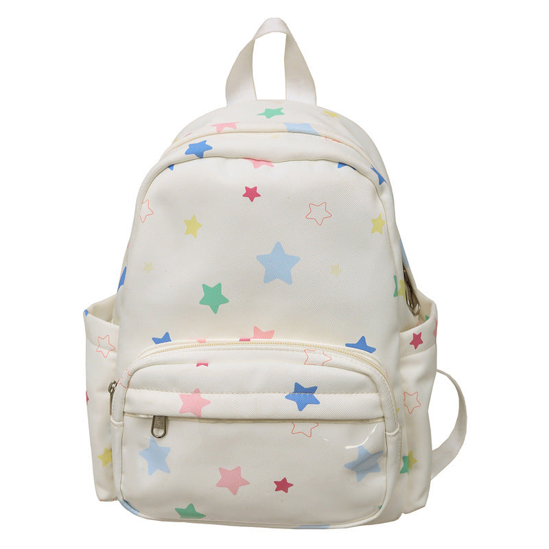 Sternen-Print Multi-Taschen Rucksack Brehn