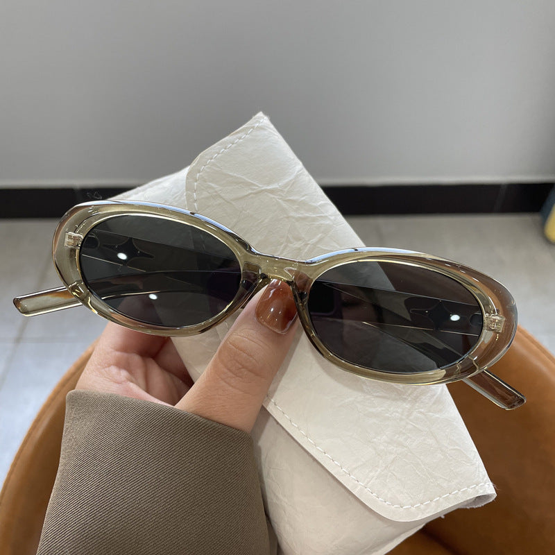 Trendige ovale Rahmen-Sonnenbrille Brehn
