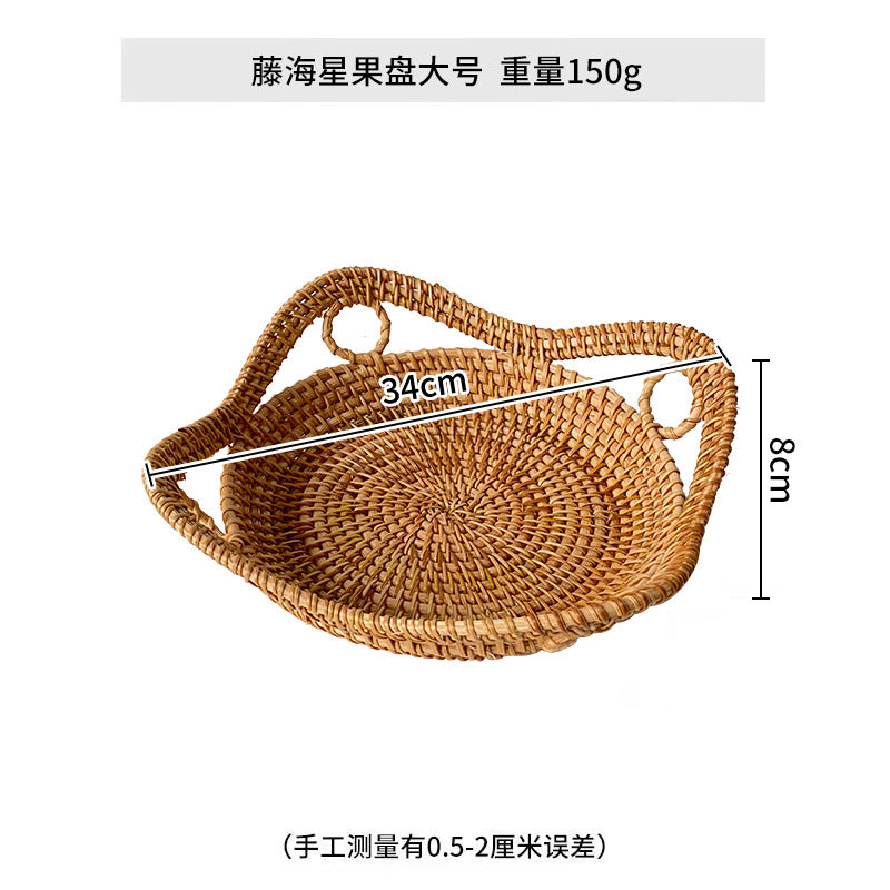 Damen herzförmiger Rattan-Korb Brehn
