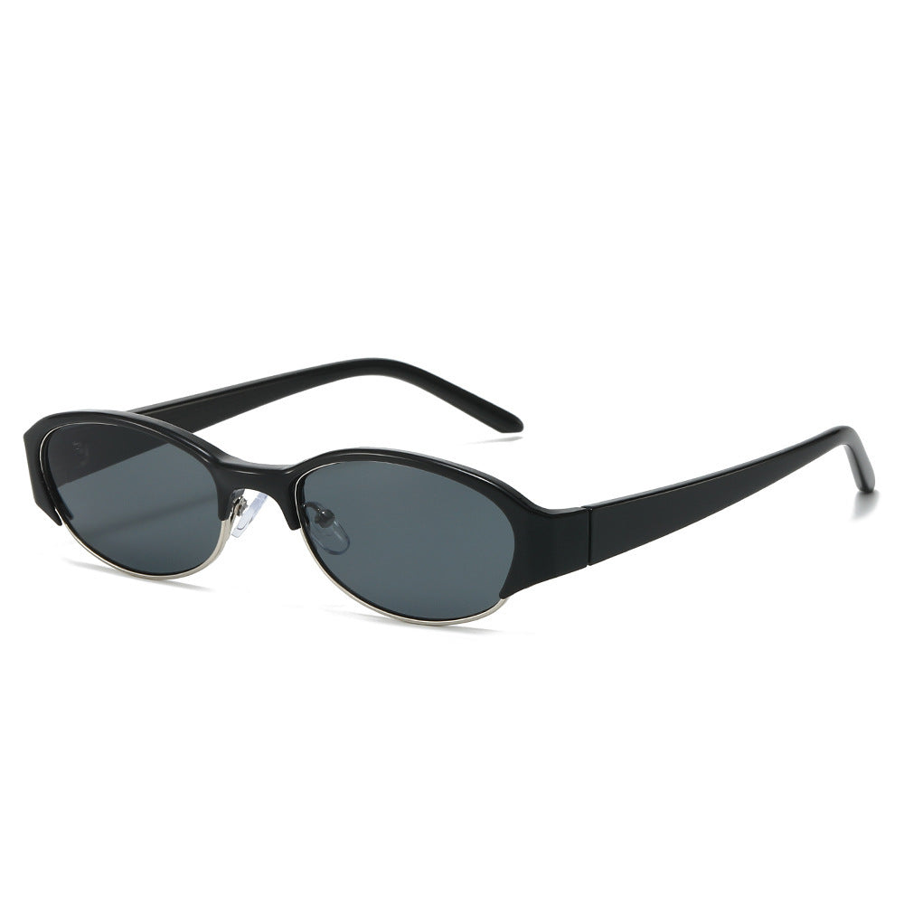 Vintage-inspirierte schmale ovale Sonnenbrille Brehn