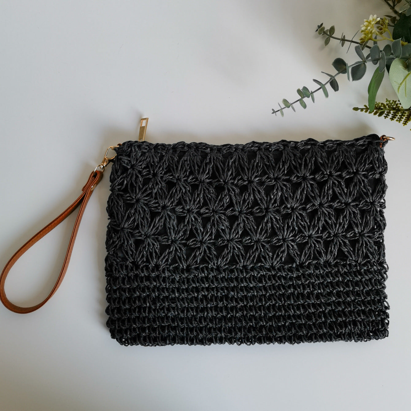 Handgefertigte Makramee Clutch Brehn