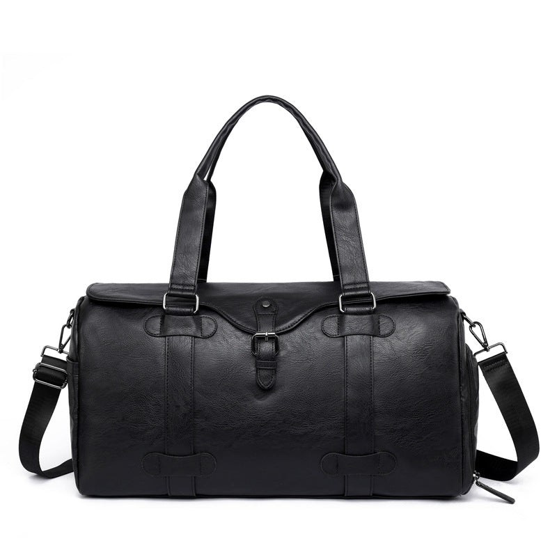 Elegante Echtleder-Duffel-Tasche Mit Vielseitigen Tragemöglichkeiten Brehn