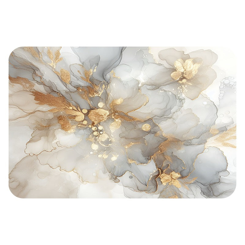 Künstlerischer floral print Badteppich
