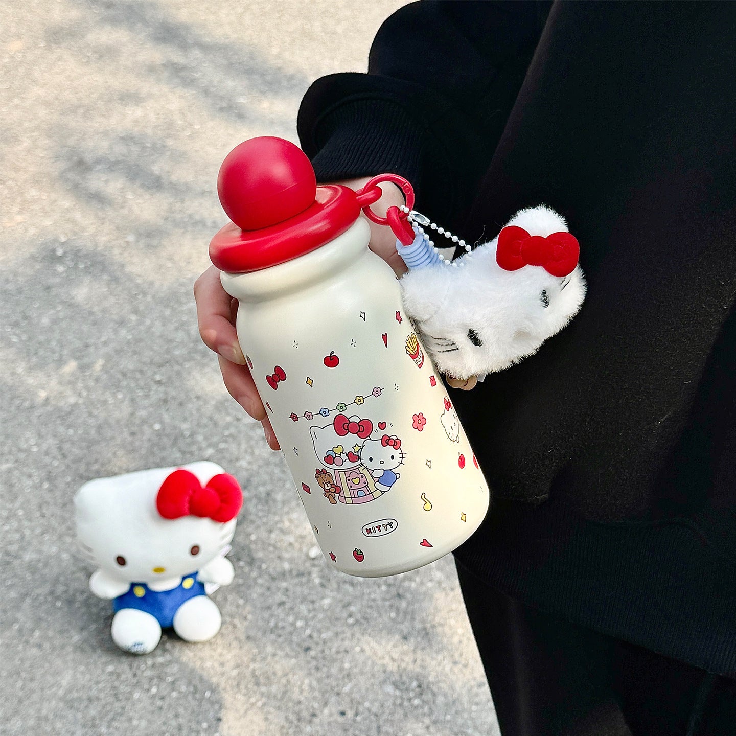 Damen Kreative Trinkflasche mit niedlichem Anhänger Brehn