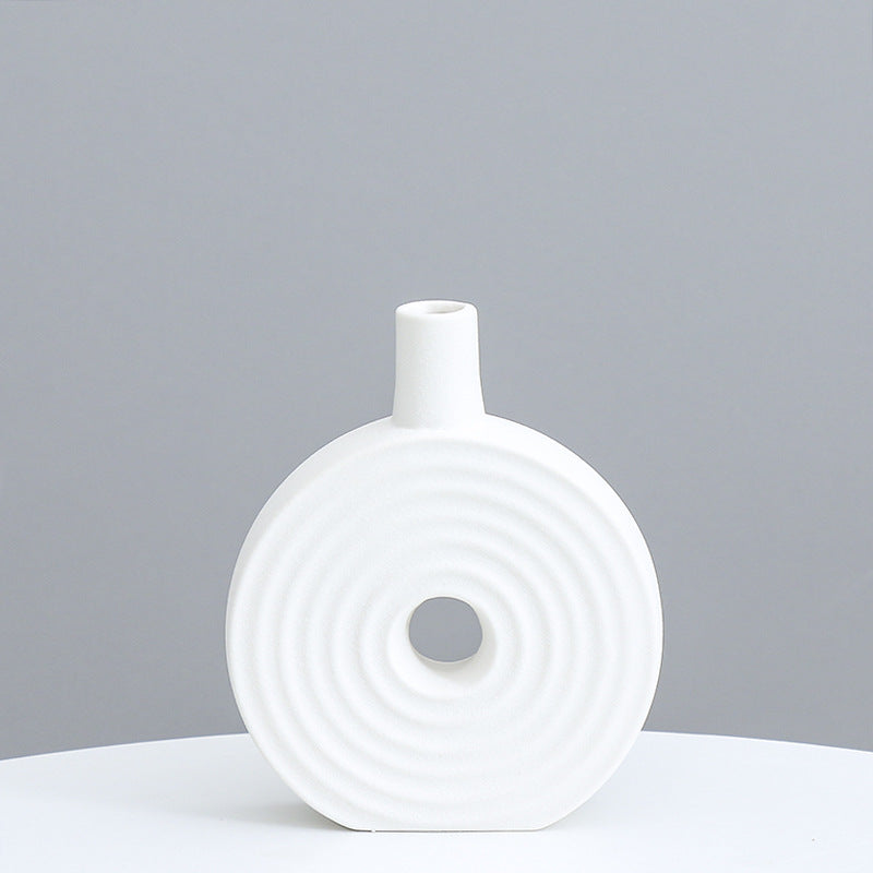 Dekorative runde Keramikvase Brehn