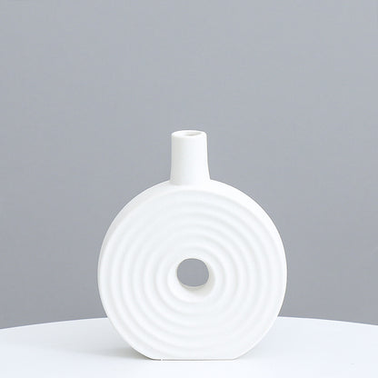 Dekorative runde Keramikvase Brehn