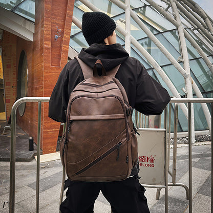 Premium Leder Laptop Rucksack Brehn