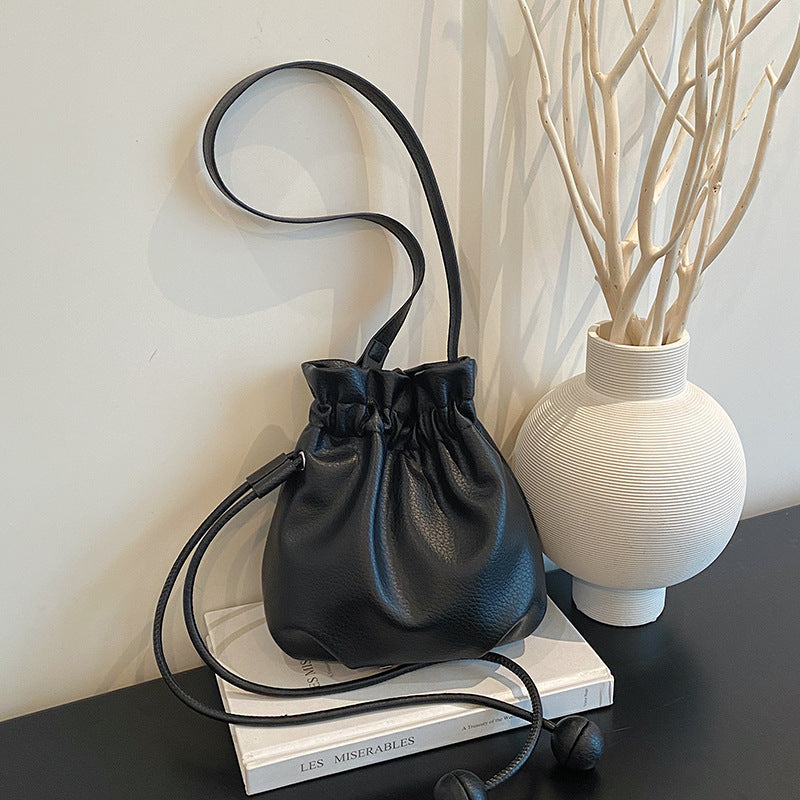WoStylish Drawstring Bucket Handtasche Brehn
