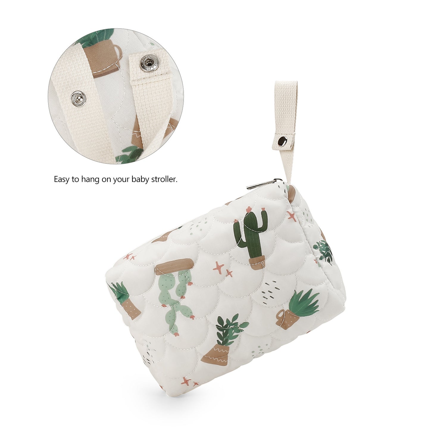 Stilvolle Kosmetiktasche mit Trendigen Pflanzenmotiven Brehn