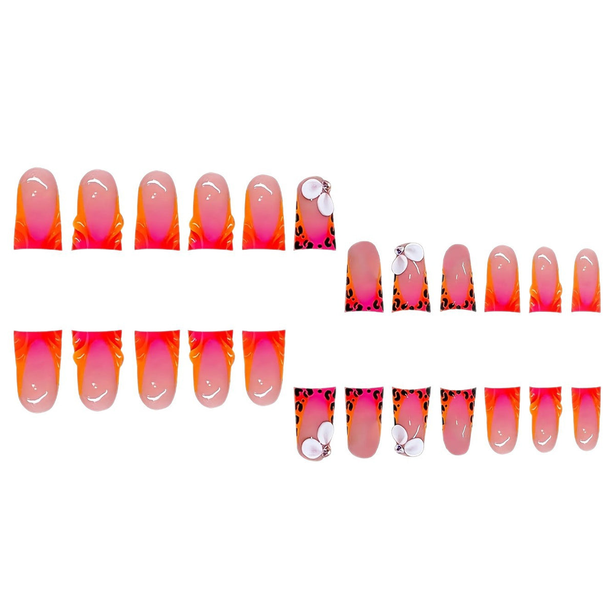 Künstlerische Acryl-Nagelverzierungen Brehn