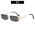 Stylische Minimalistische Rechteck Sonnenbrille