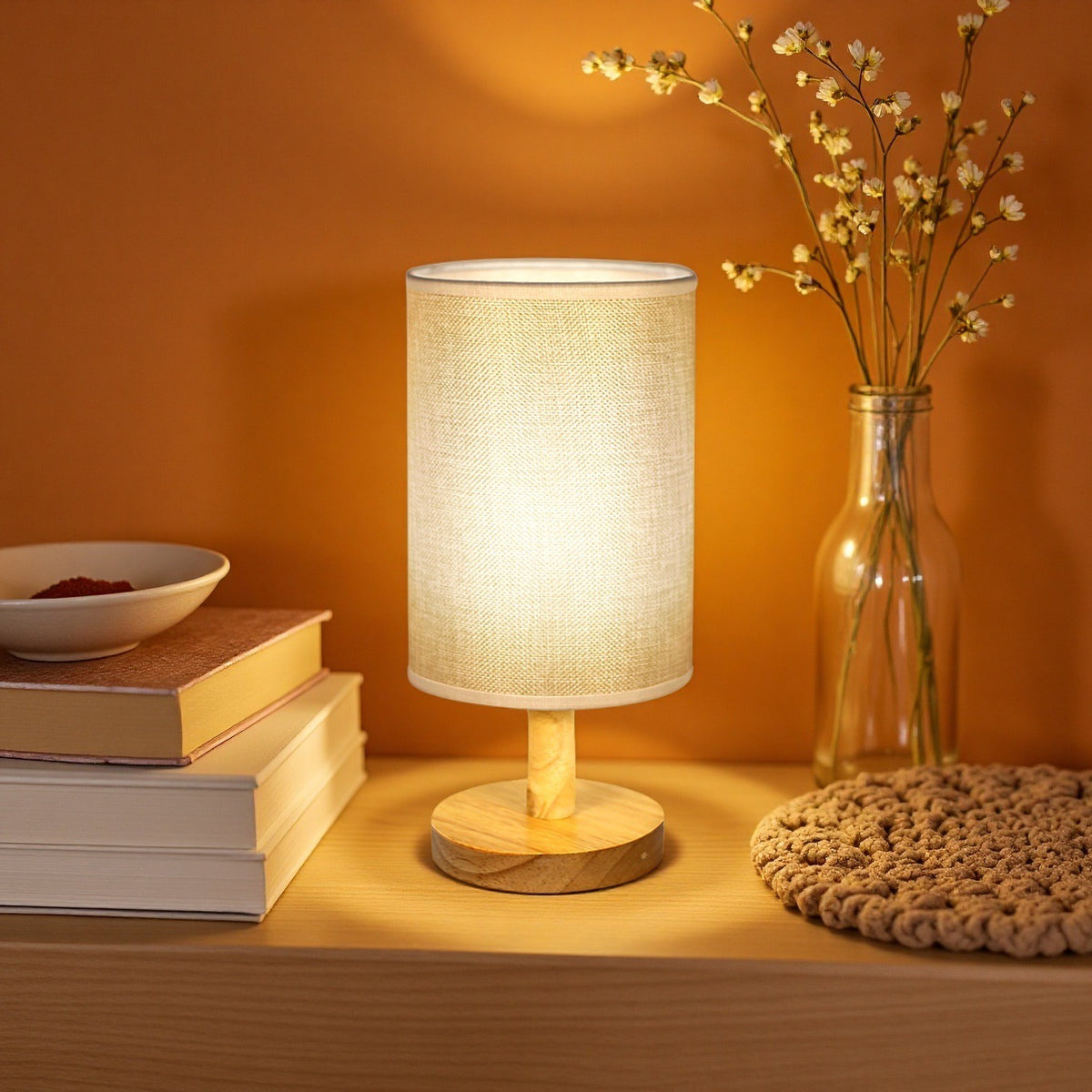 Florales Muster Tischlampe