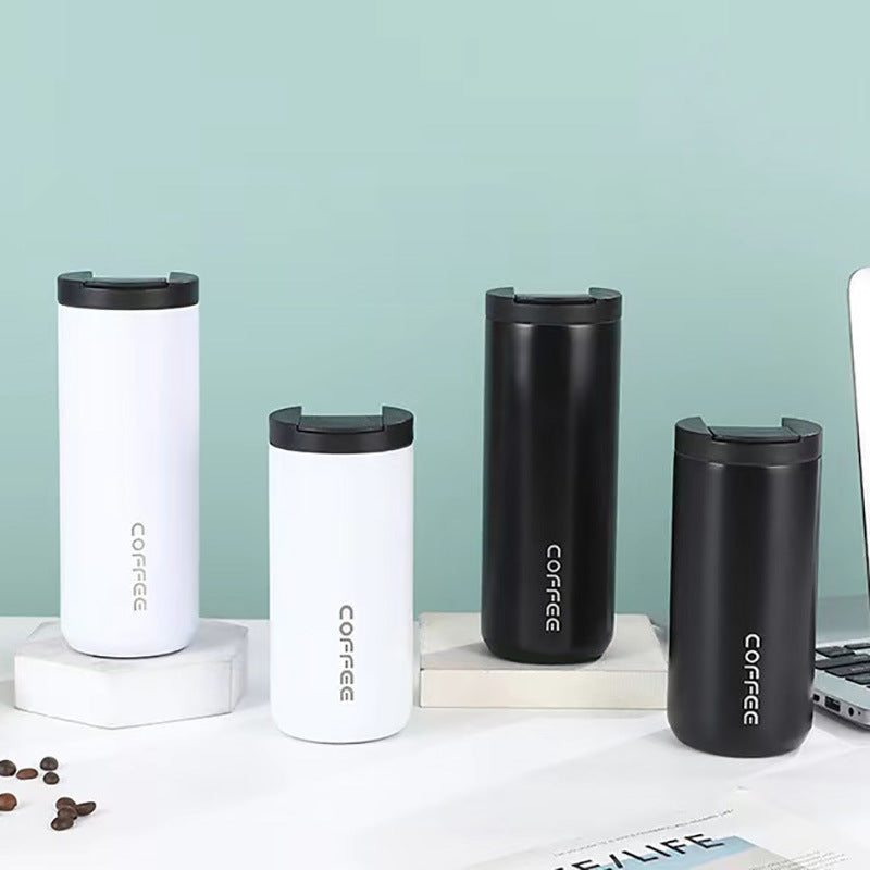 Damen isolierte Edelstahl Kaffeetasse mit elegantem Design und rutschfestem Boden Brehn