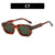 Damen geometrische Sonnenbrille mit stylishem transparentem Rahmen und polarisierenden Gläsern Brehn
