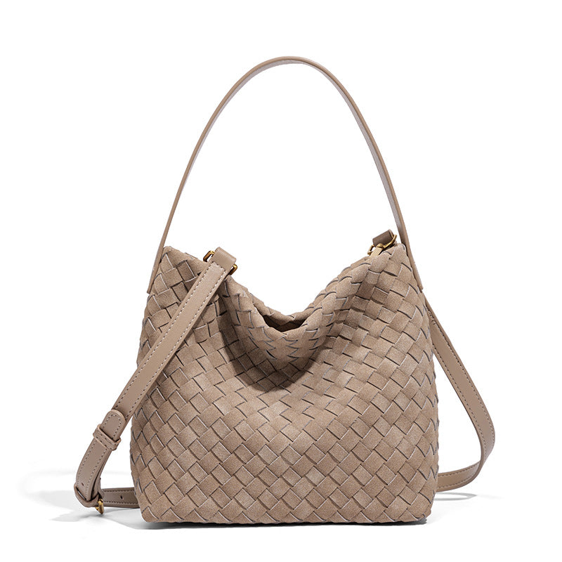 Texturierte vegane Leder-Crossbody-Tasche Brehn