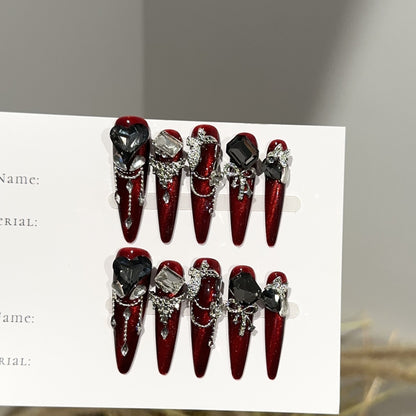 Glamouröse Press-On Nagelset