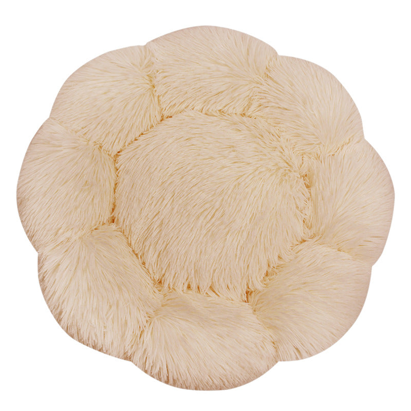 Blumenförmiges Plüsch-Hundebett