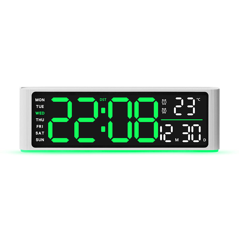 Digitaler Led-Wecker mit Temperatur- und Wochentagsanzeige Brehn