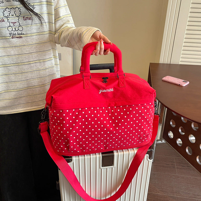 Stilvolle gepunktete Reis-Tasche Brehn