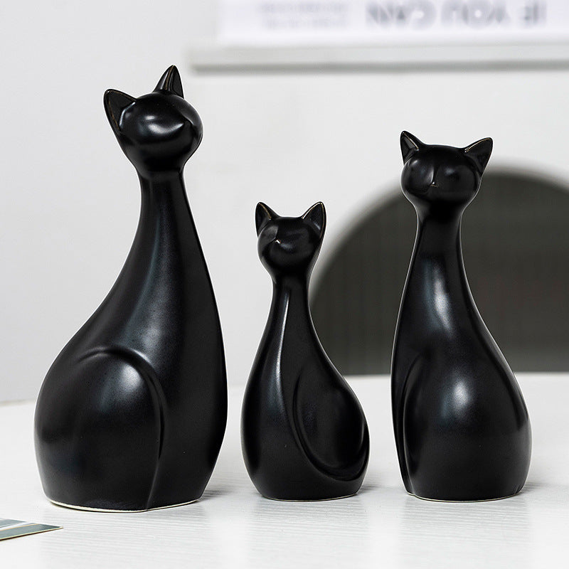 Dekorative Keramik Katze Brehn