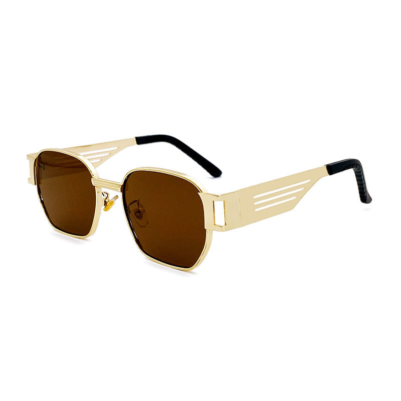 Stilvolle Oversized Sonnenbrille Im Modernen Metalldesign Brehn