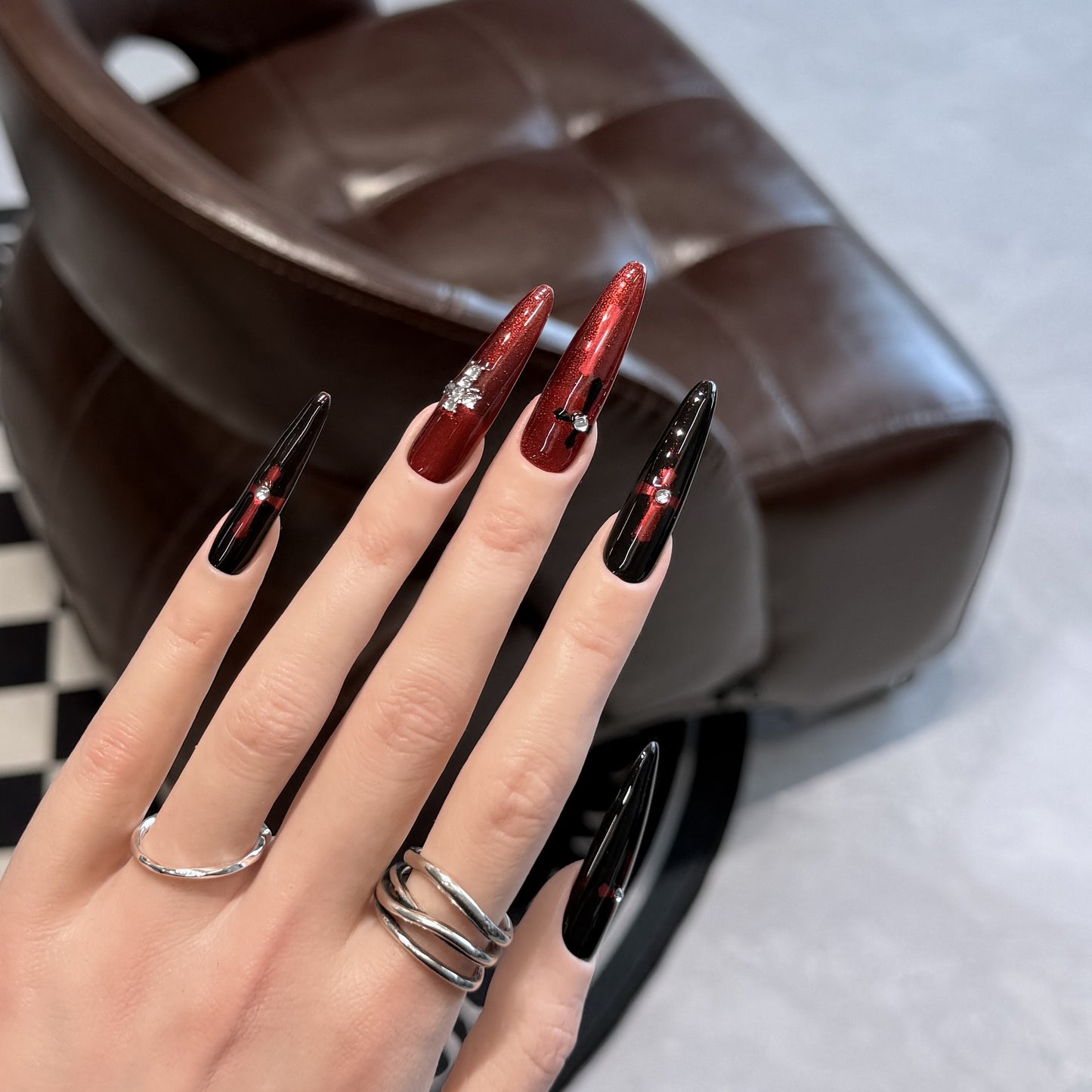Glamouröser Stiletto Press-On Nagelset Brehn