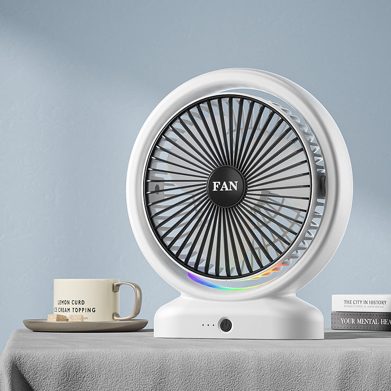 Unisex Portabler Luftzirkulationsventilator mit LED-Ambientebeleuchtung Brehn
