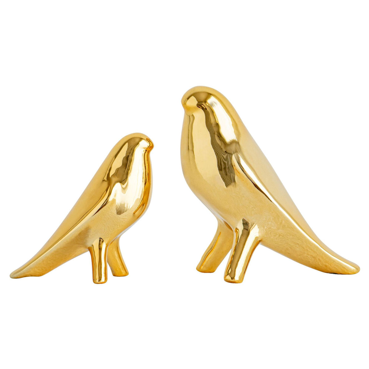 Elegante Kunstkeramik Vogel Skulptur Brehn