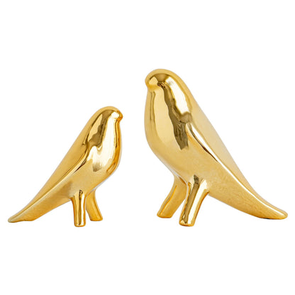 Elegante Kunstkeramik Vogel Skulptur Brehn